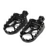 CNC Wide Fat Footpegs Foot Pegs Rotating Footpegs Black for Dyna Sportster Iron 883 Fatboy Bobber