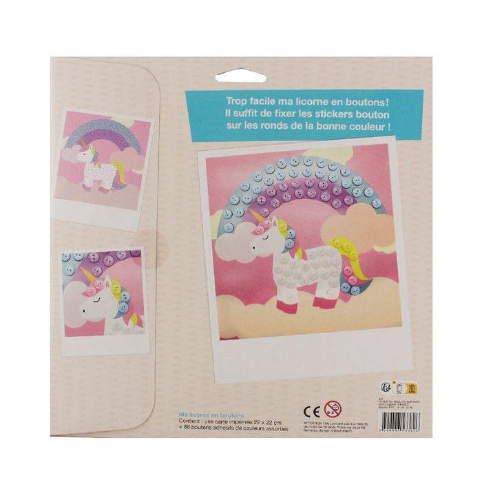 Creative Kit - My Button Unicorn - For Children from 3 Years Old