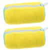Durable Shoe Washing Machine Bag For All Shoe Types-Yellow With Blue Zipper,Ideal For Sneakers And Casual Shoes,Laundry Wash Bag
