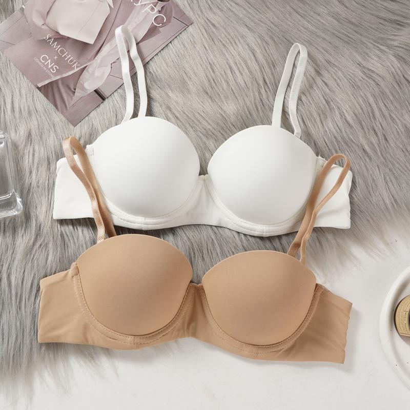 Seamless Wireless Push-Up Bra - Soft, Comfortable, and Invisible 1/2 Cup Underwear