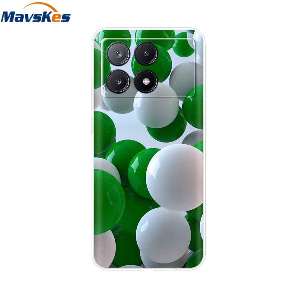 Mobile Phone Case For Poco X6 Pro Case Cover Cute Clear Soft Silicone Cases For Poco X6 Pro Case PocoX6 Pro Back Coque Fundas