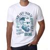 Men’s Vintage Tee Shirt Graphic T Shirt Tacos, Tequila and Biking White