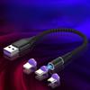 כבל יניקה מגנטי 30W מתאים לסוג C Apple Android כבל טעינה סופר מהיר קו קצר נייד יניקה מגנטית 0.5 מטר