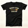 Unisexs Shirt Wooden Spoon Survivor Meme Funny New Short Sleeve Summer Womens Short Sleeved Tshirt YK Breathable Fabric Top