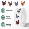 500 Piezas Creativas Cinta Adhesiva Rollo Gallina Animal Graffiti Funda para Portátil Escritorio Pegatinas para Vaso de Agua