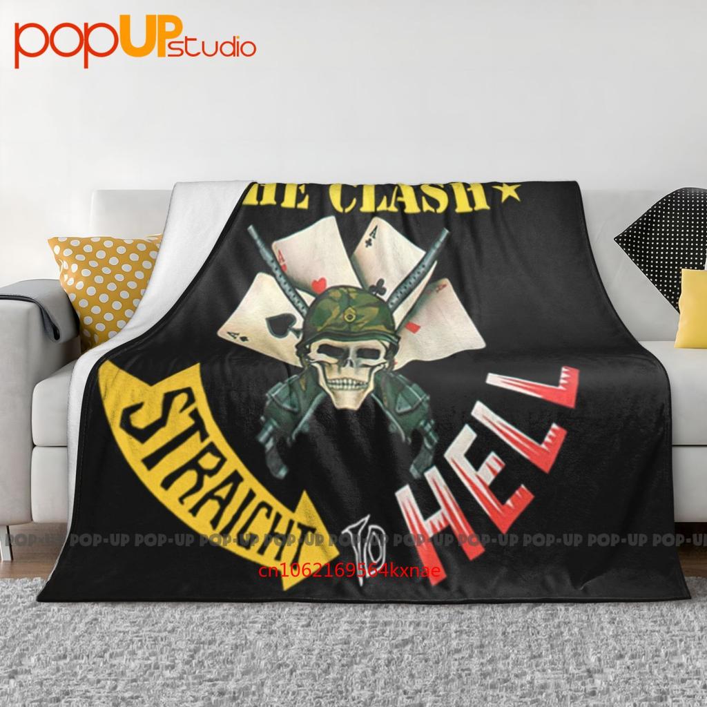 The Clash Straight To Hell Band Logo Ultra-Weiche Decke Steppdecke Winter Sofaabdeckung Bettbezüge