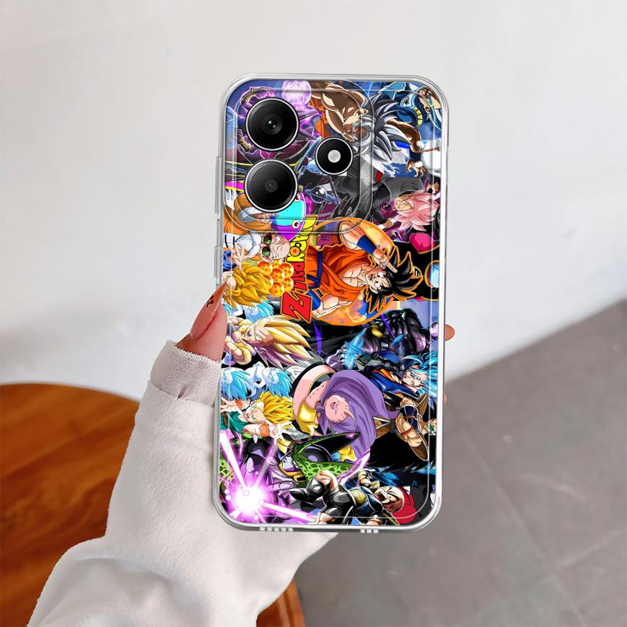 Case for Xiaomi Redmi Note 14 Pro Plus 13C 9 10 12S Note 13 10S 14C 11 A4 11S 12 Soft Phone Cover Cartoon Dragon Ball Anime