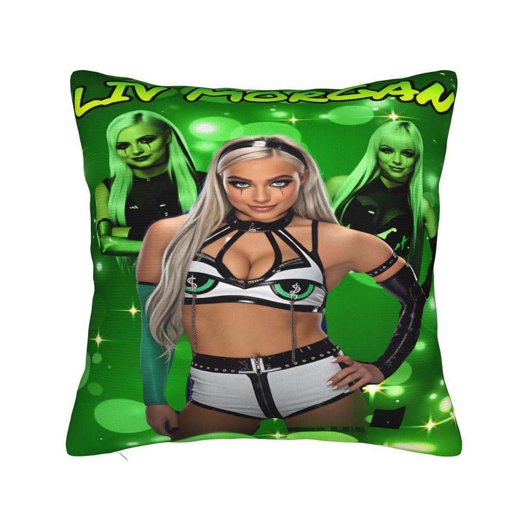 Liv Morgan American Wrestler And Actress Pillow Case Custom Pillow Cover For Chair Sofa Home Decor Cute Funny Pillowcases