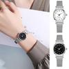 Women Quartz Movement Watch Circular Dial Wrist Watch with Alloy Strap Ladies Retro Analog Watch for Casual Daily Wear Work Date