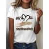 Europäische Größe Europäische Größe Design-sinnvoller Leopardenprint Damen-T-Shirt, Frühling und Sommer Neues lässiges einfaches Rundhals-Kurzarm-T-ShirtT-Shirt,