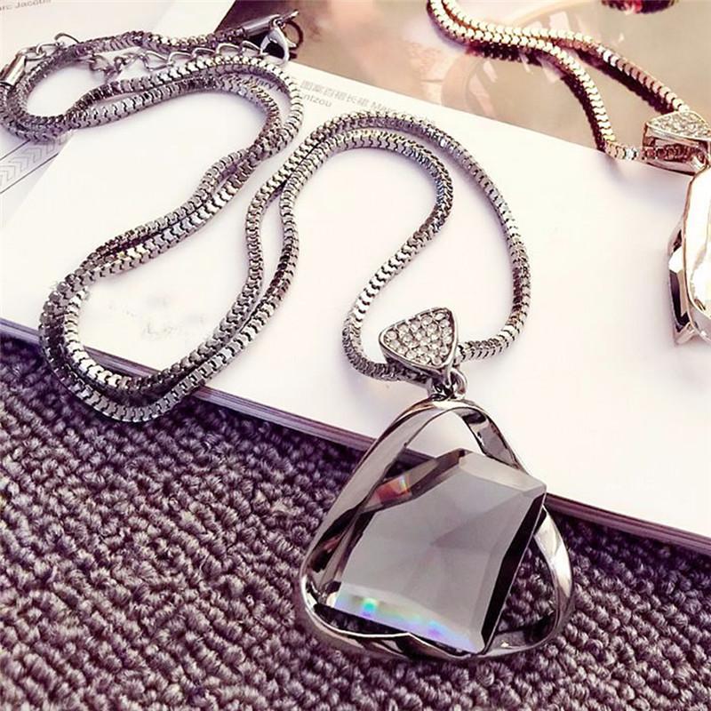 Geometriskt Hängsmycke Halsband Tröja Lång Kedja Halsband Smycken