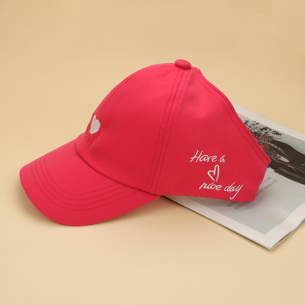 High Ponytail Kids Hat Baseball Cap For Girls Boys Travel Sun Hat Adjustable Children Peaked Caps Hollow Back Ponytail Caps