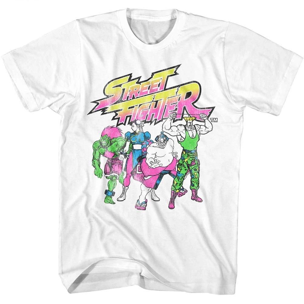 Street Fighter Sf 2 Neon Fighters White Gaming  Children's T-shirt