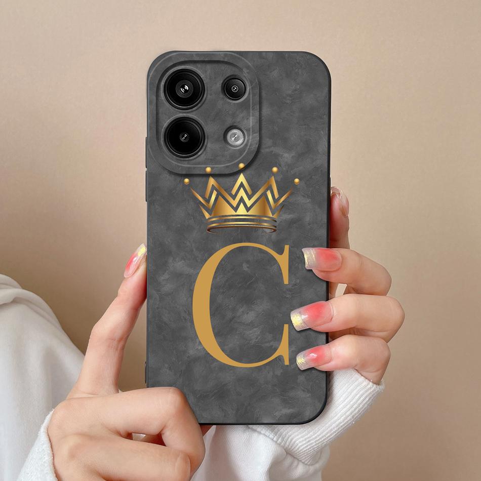 For Redmi Note 13 Pro 4G 5G Case Cute Panda Letters Back Cover For Xiaomi Redmi Note13 Pro Plus Soft Liquid Silicone Phone Cases