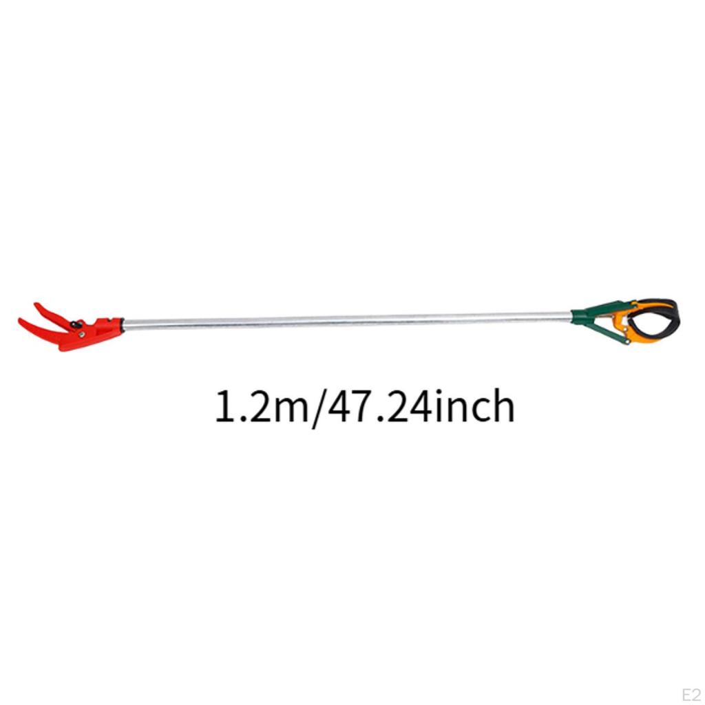 Fruit Picker Picking Tool with Three Rubber Claws Lightweight Multipurpose Metal Pole for Guavas