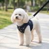 Anti-knot Dog Cat Leash Vest Style Escape Proof Harness Durable Denim Harness Daily Travel