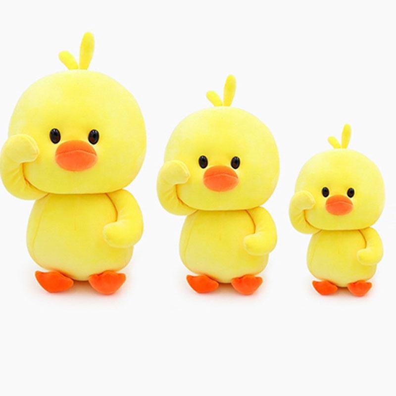 Cute Yellow Duck Plush Toy Adorable Stuffed Animal For Girls Duckling Doll Gift