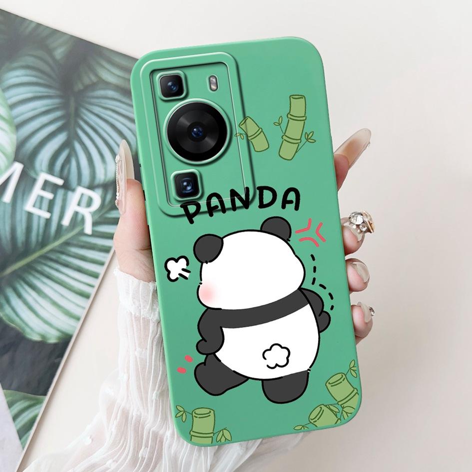 For Huawei P60 Pro Case MNA-LX9 Shockproof Cover Cute Cartoon Square Lens Protection Bumper For Huawei P60 Art P 60 P60Pro Funda