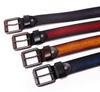 [Laquest] Men's Antique English Letter Design Gradient Leather Belt (4. Red)