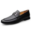 Genuine Leather Casual Shoes Mens New Trend Social Business Dress Shoes Leisure Walk Man Slip On Flats Classic Elegantes Loafers