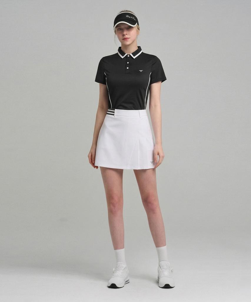 Down Blow Women'S Golf Wear Half Pleated Culotte Skirt Dbc 1919W