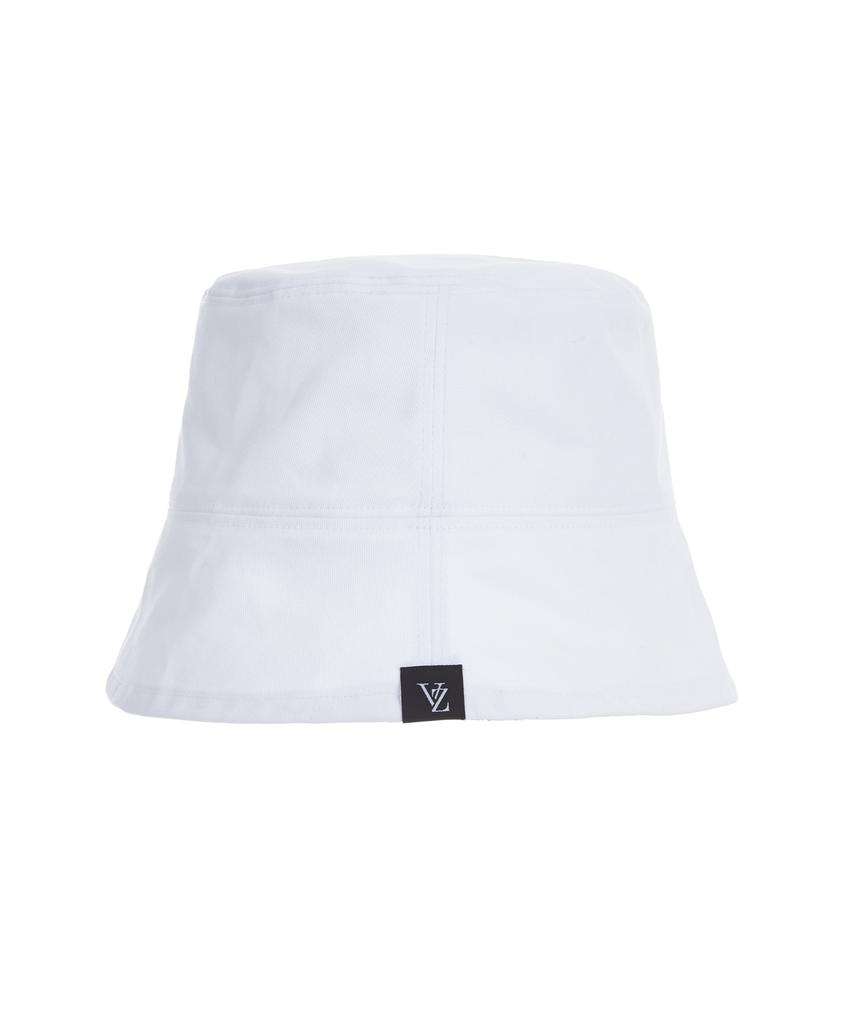 Bajal Label Drop Oversized Bucket Hat White