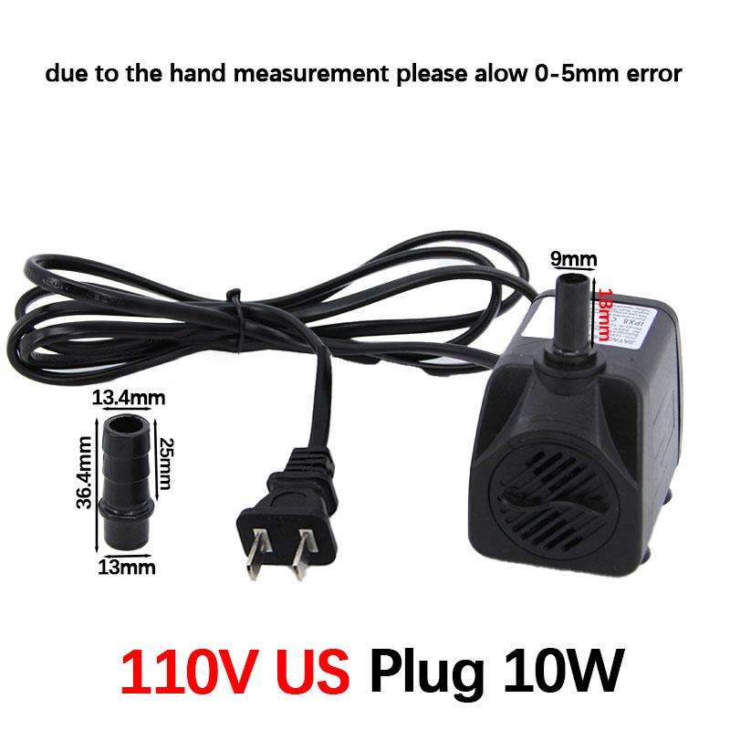 3/5/10/16/25/35/45W Submersible Water Mirco Pump EU 220v for Water Garden Hydroponic Systems Aquarium Table Top Fountains Pon