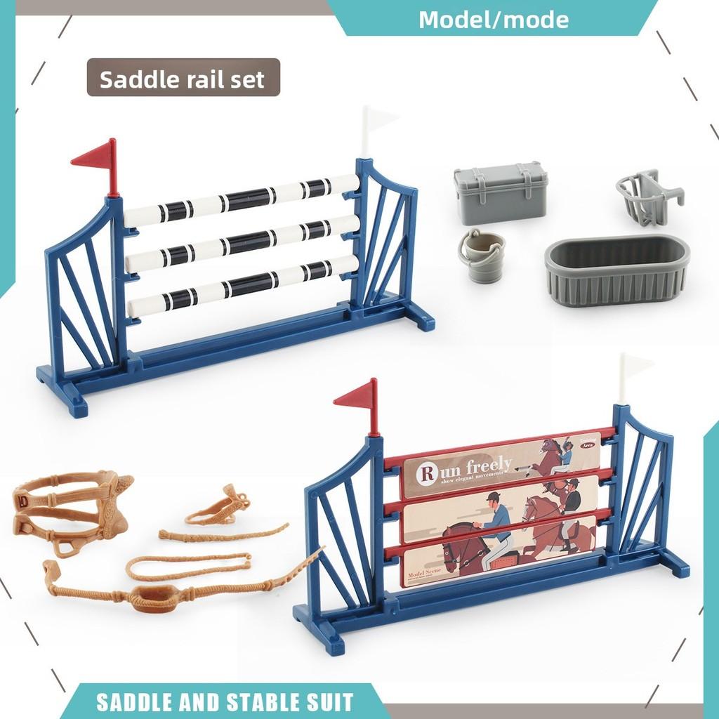 Farm Scene Decor Set With Plastic Fencing And Saddle For Hobbyists And Collectors