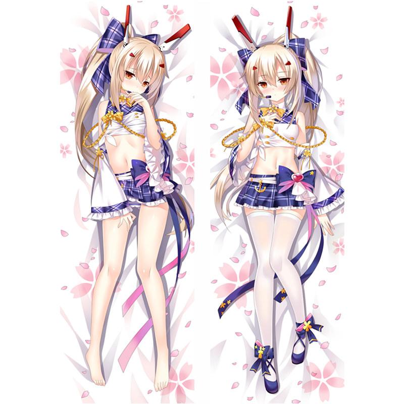 60x180cm Arrivée Anime Jeu Azur Lane Taies d'Oreiller Union de l'Aigle Dakimakura Housse 3D Double Face Literie Taie d'Oreiller Corps à Câliner