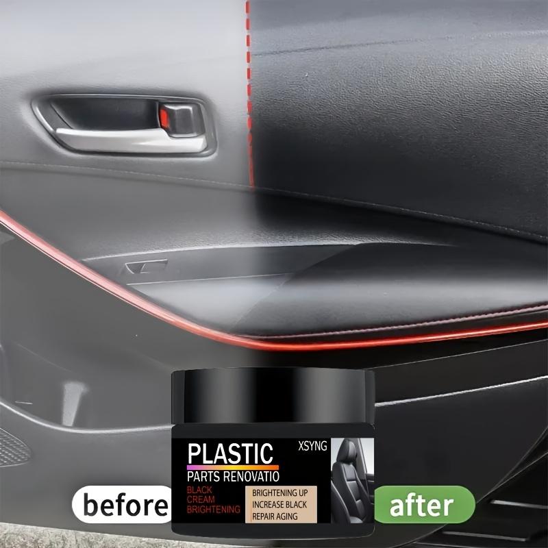 Automotive Interior Update Wax - Dashboard, Bumper, Seat Brightening | Plastic Parts Repair, Tire Coating Enhancer