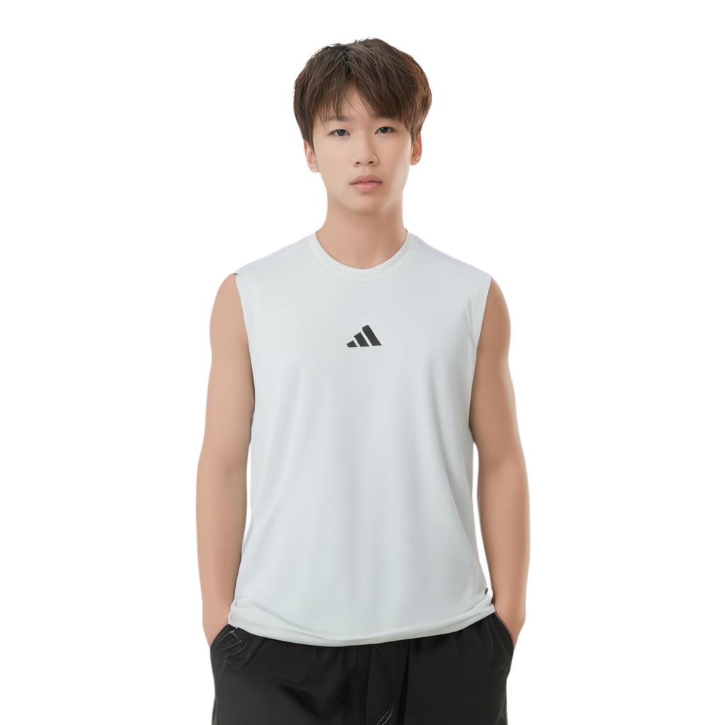 adidas 3 juostelių marškinėliai vyriški Balti JM3188