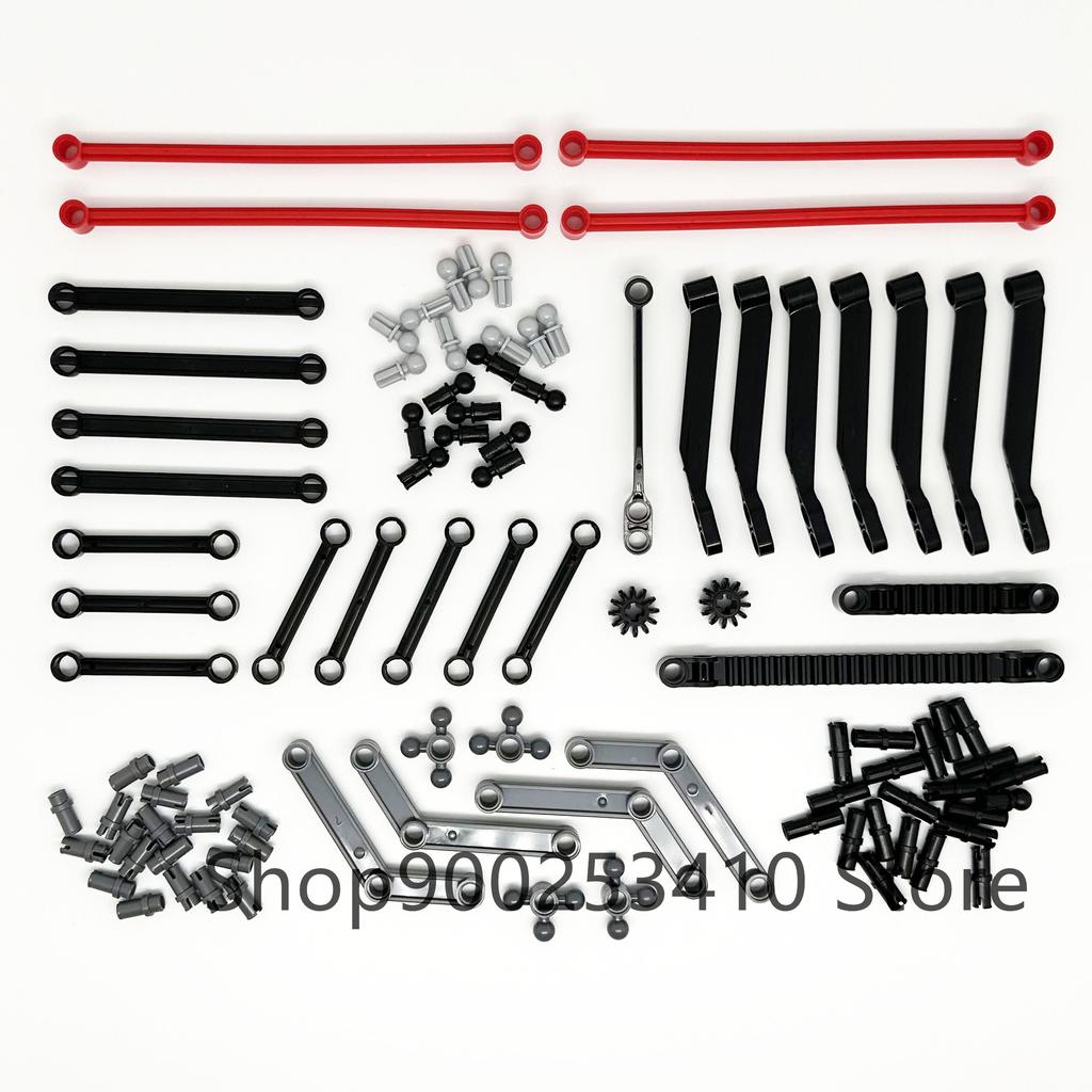 High-Tech Technical Parts Pin Beam Liftarm Axle Connector Panel Gear Car Motorcycle Building Blocks Bricks Technology Set Toys