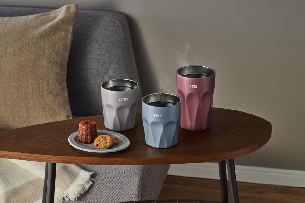 Thermos Vakuumisolierter Becher 300ml Misty Blue Glasbecher Design Becher MSB JTC-300