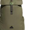 Adidas Polyurethane, Artificial Leather Backpack Regular Unisex Army Green JF6587