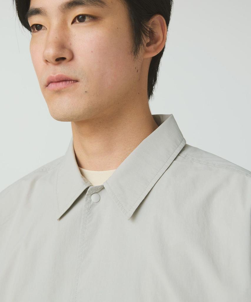 Snow Peak Nylon Tussah Utility Storage Shirt Long Size SH-25AU001 (Men's/Women's, Sleeve, BLACK, L)
