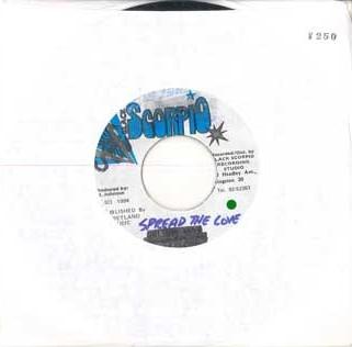 Disque 7 pouces GARNET SILK - Spread The Love AUCUN BLACK SCORPIO 1994 Jamaïque Reggae, Ska & Dub Occasion