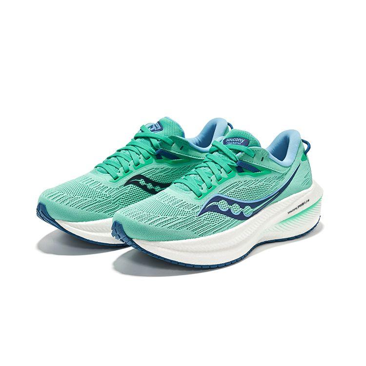 SAUCONY Triumph 21 Mint Navy Women Sneakers Green S10881-118