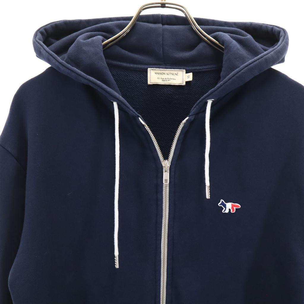 MAISON KITSUNE Made in Portugal Long sleeve Zip hoodie XS Navy Men's Used