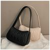Modische, exquisite Einkaufstasche im Retro-Stil, lässige Damen-Umhängetasche, PU-Leder, einfarbig, Kettenhandtasche für Damen