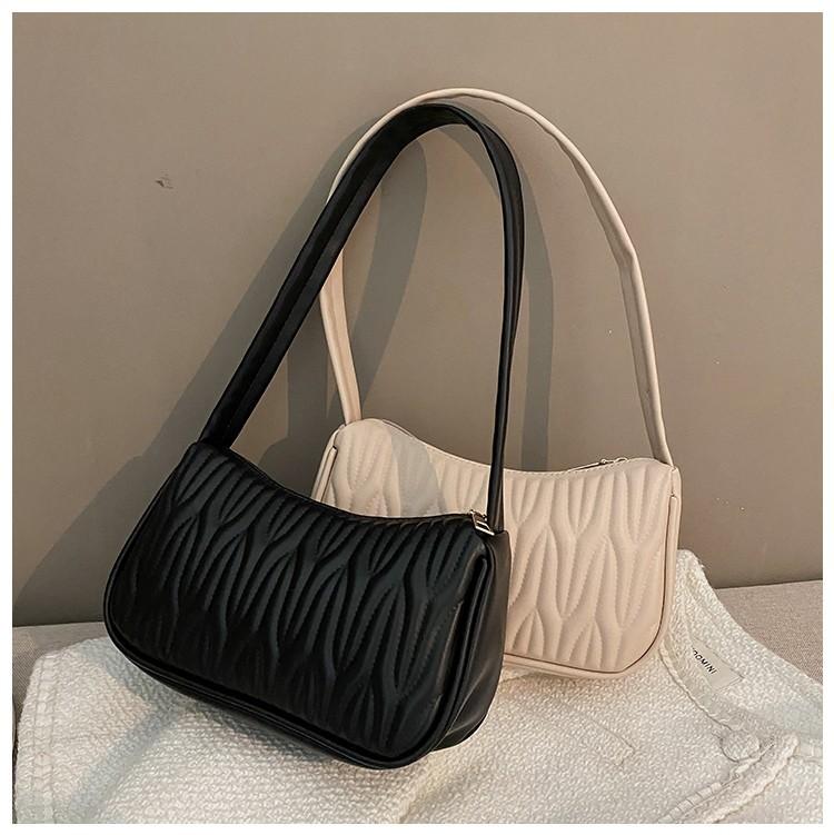 Modische, exquisite Einkaufstasche im Retro-Stil, lässige Damen-Umhängetasche, PU-Leder, einfarbig, Kettenhandtasche für Damen