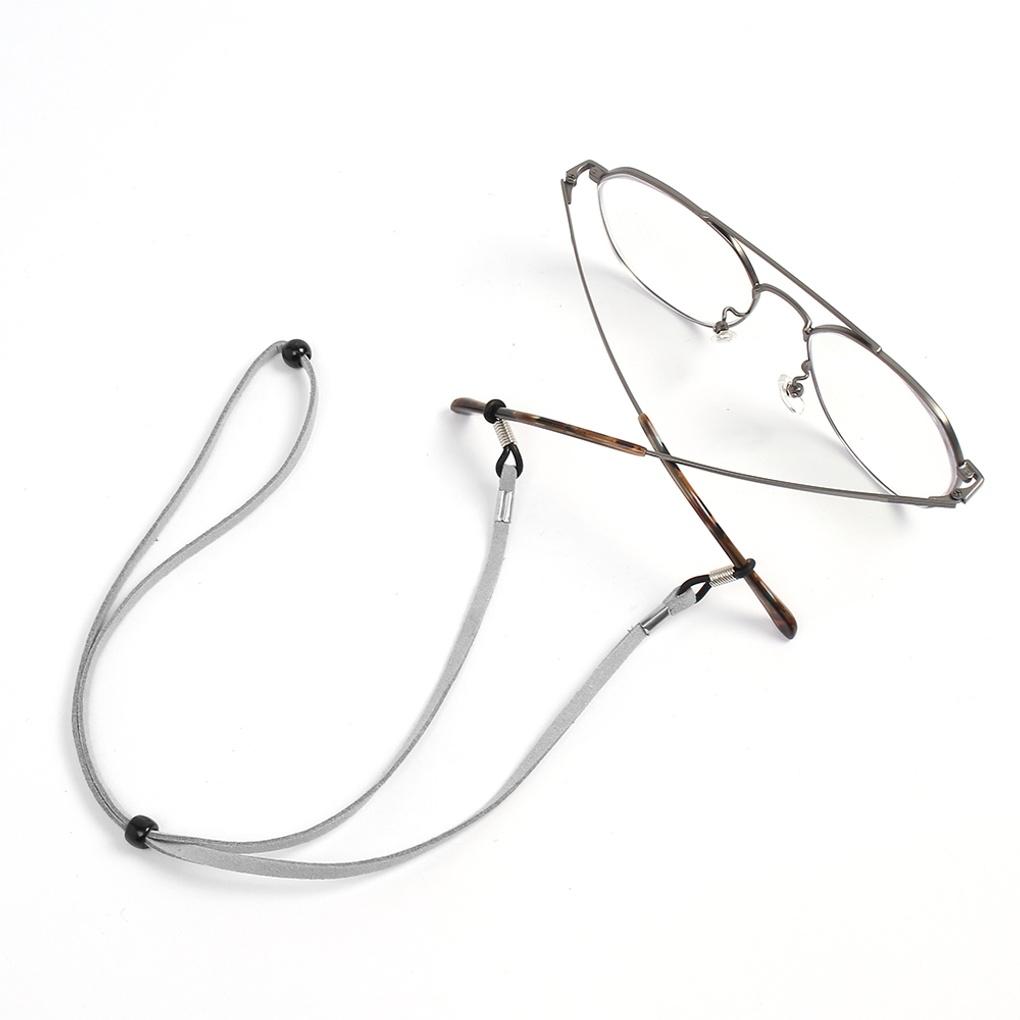 Suede adjustable eyeglass strap 5p (gray)