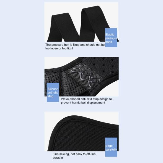 Inguinal Hernia Belt Men Left/Right Side Support Adjustable Waist Strap Post Surgery Relief Adjustable Men Women Hernia Support Brace