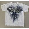 RogueWave Print Street Y2K T-Shirt Mens Hip Hop Vintage Rock Oversized Clothing Baggy Casual American Couple Streetwear