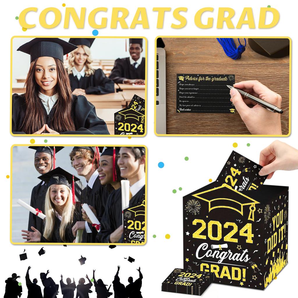 Graduate Garden, Graduation Season Message Box, Book Greeting Card, 30 Greeting Cards, Graduation Season Message Box, Blessing Card