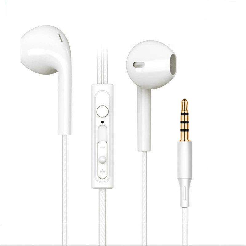 In-ear Bass Stereo Mobile Wired Headphones 3.5mm Sports Earbuds Music Headset With Built-in