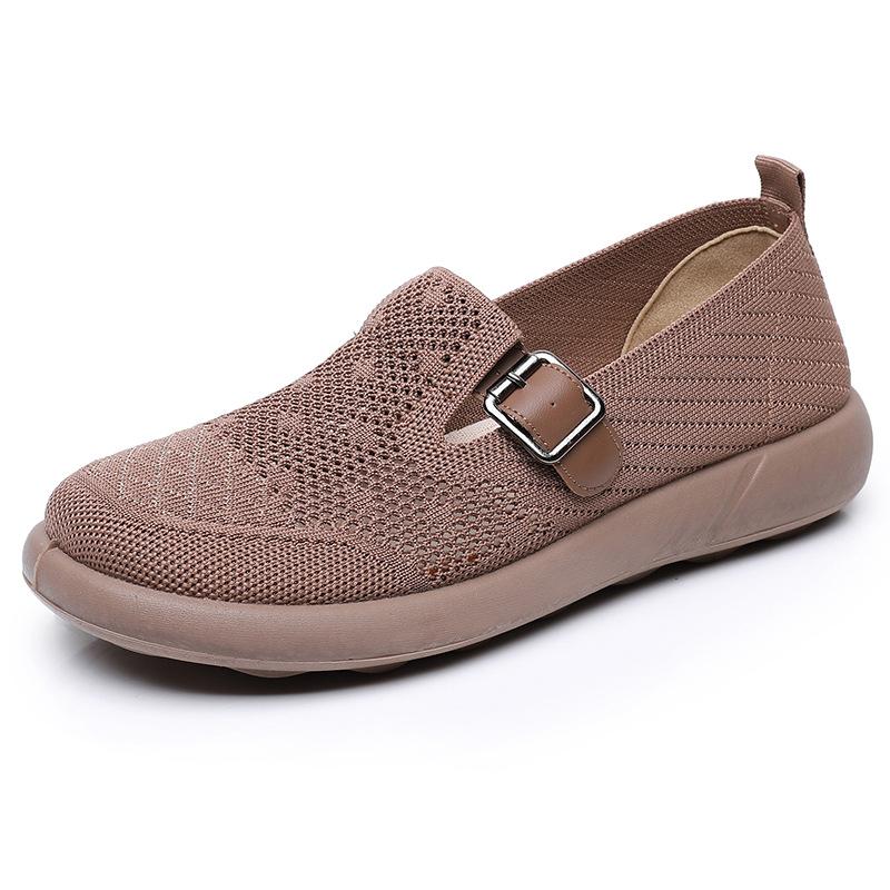 Shoes for Women 2025 Summer New Style Ladies All-match Casual Slip-on Mesh Shoes Soft Soles Not Tiring Round Toe Casual Shoes