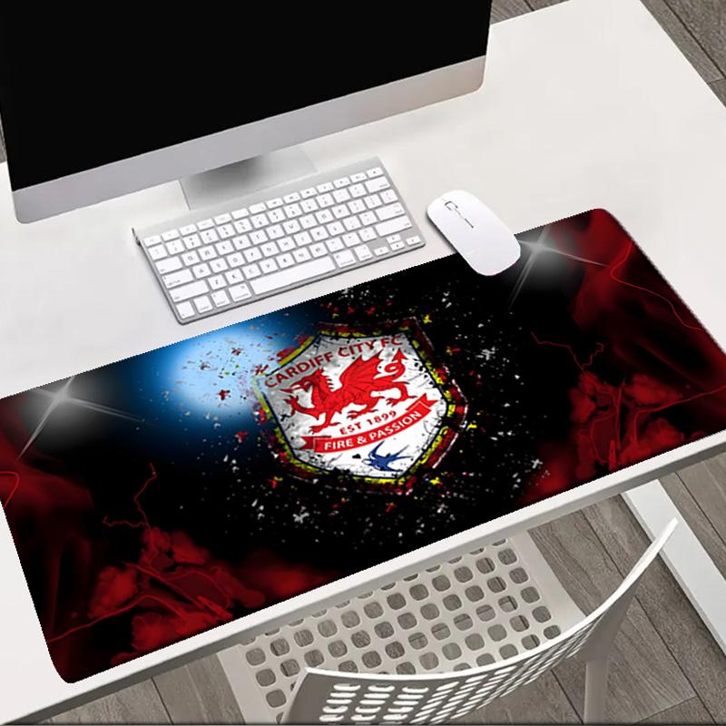Football Club Cardiff Mouse pad Office Desk Mat, Gaming Mouse Pad Mousepad, keyboard pad,Heavy-Duty Non-Slip Rubber Backing, Gift