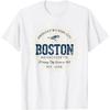 Vintage Retro Stil Boston T-Shirt