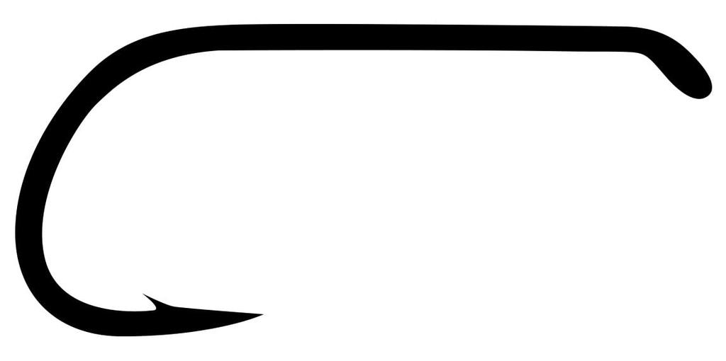 TIEMCO Fly Hook Q100 TMC102Y Size 9 Carbon Black