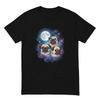Cute Pug Design In Space Funny Cuteee Graphic Black T Shirt Gift For Friends